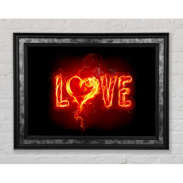 Bright Star Flammen der Liebe Einzelne Bilderrahmen Kunstdrucke